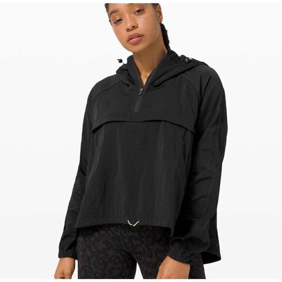Lululemon Women’s Seek Vista 1/2 Zip Jacket Black XS/S - Picture 1 of 9